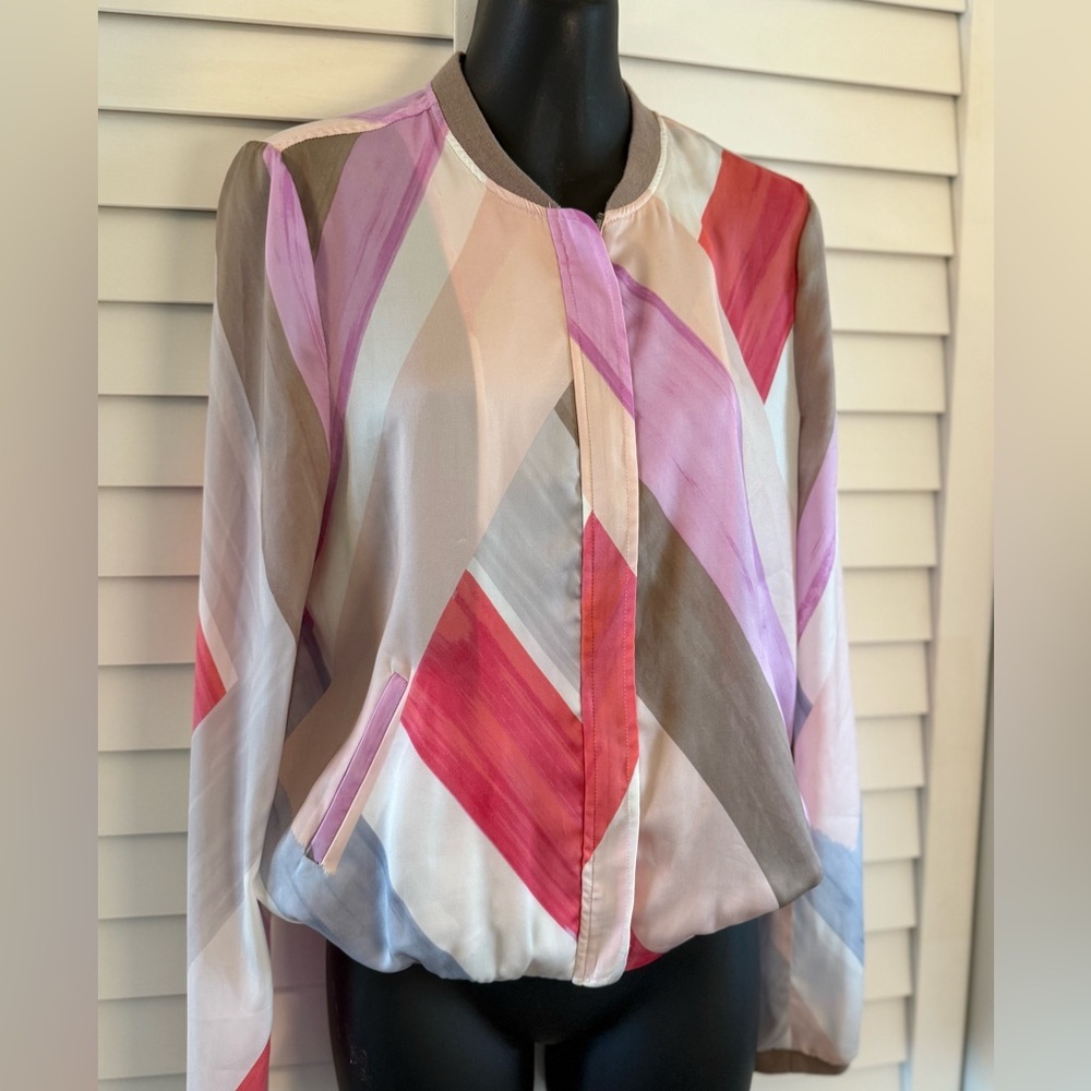 Mexx Metropolitan Pastel Multicolored Lightweight Bomber Jacket